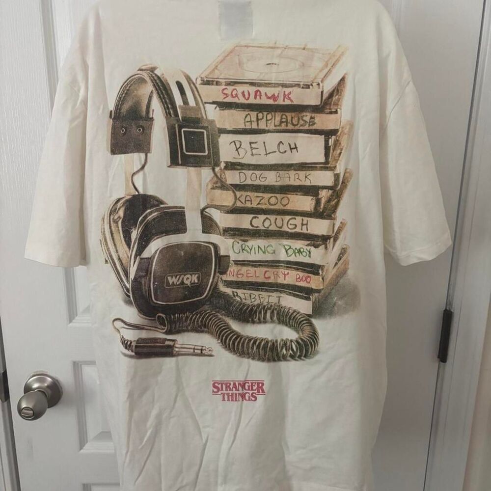 Stranger Things WSQK White T-shirt